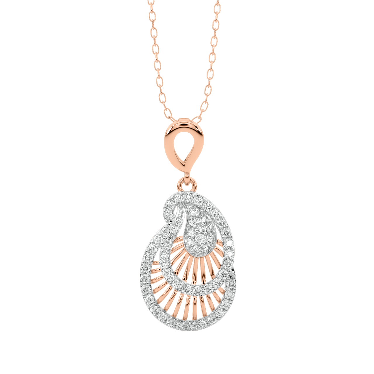 Saffi Round Diamond Office Wear Pendant